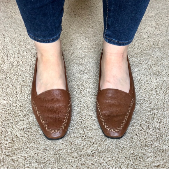 Vintage Shoes - Vintage Caramel Loafers Size 9